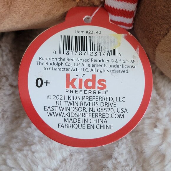 Kids Preferred Rudolph the Red Nosed Reindeer Musical Plush NWT 8" - Picture 9 of 10